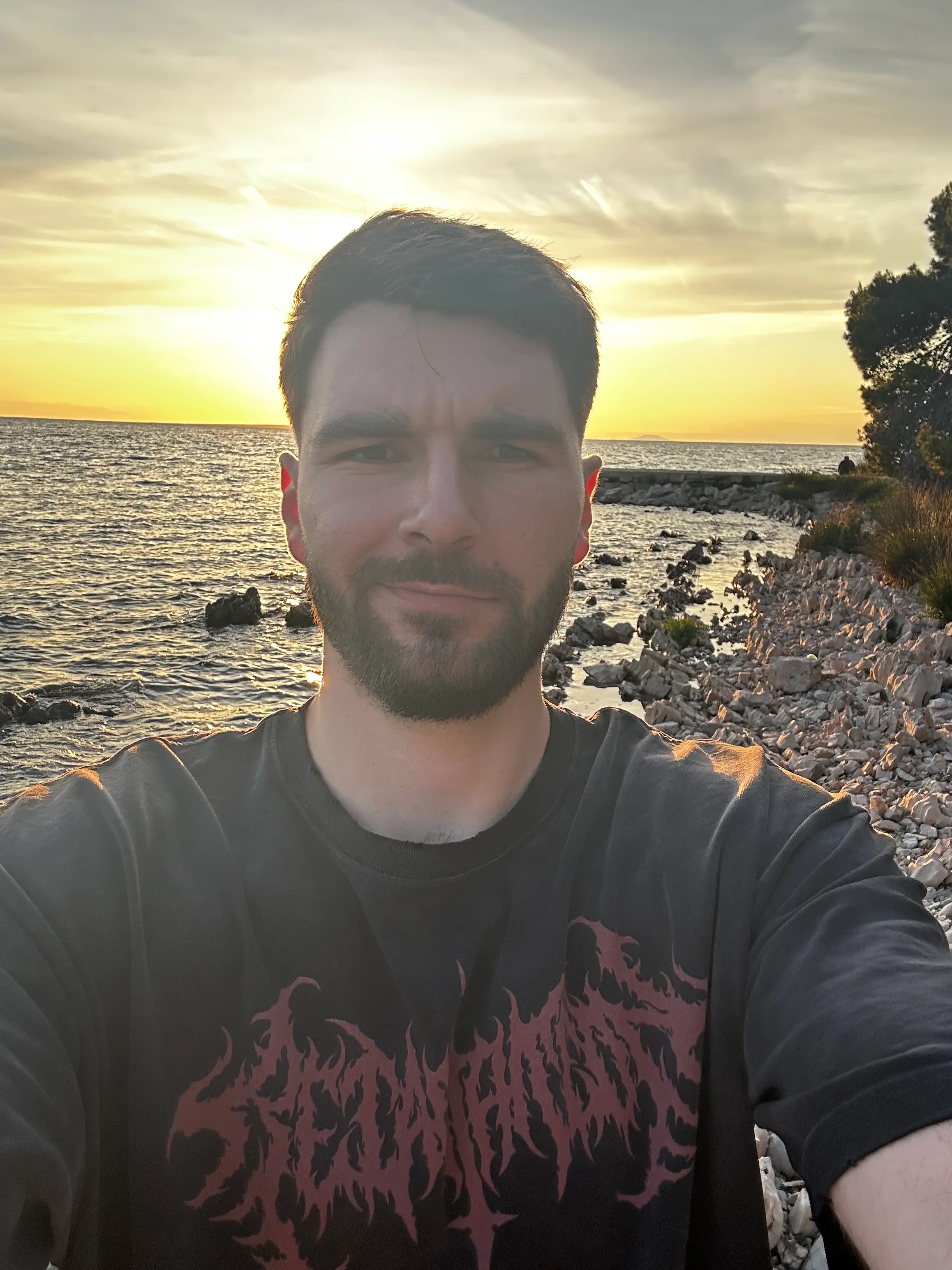 Karlo, founder of Authventure — at the Adriatic coast near Zadar